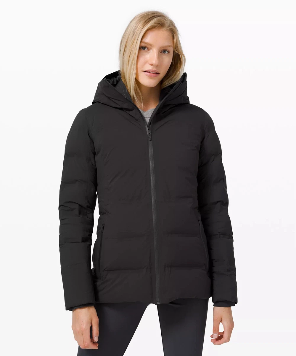 Lululemon Women's Sleet Street Jacket - Black size 0 warm down puffer hooded