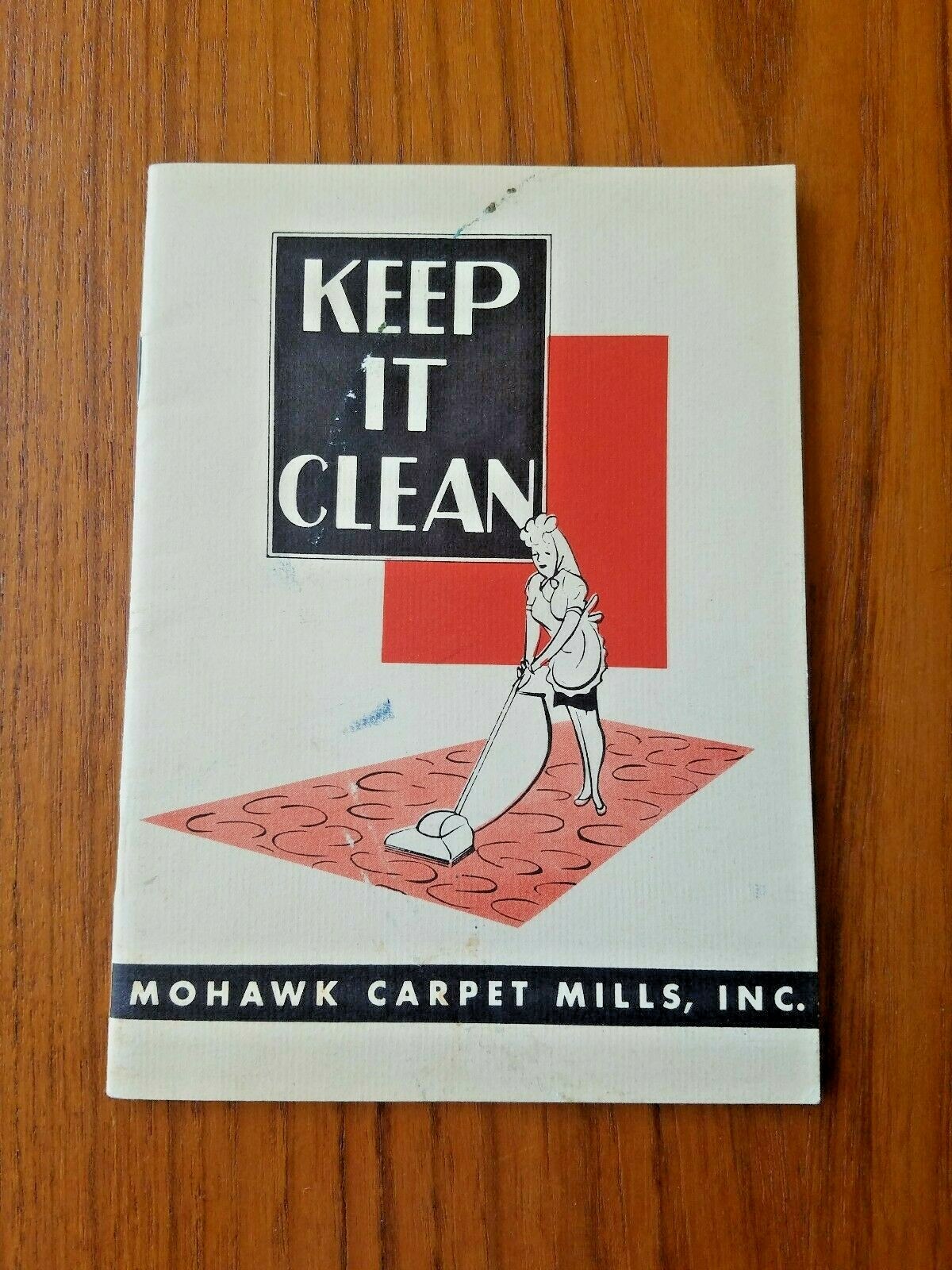 Keep It Clean Mohawk Carpet Mills Pamphlet Brochure 1948 20 Pages Rug