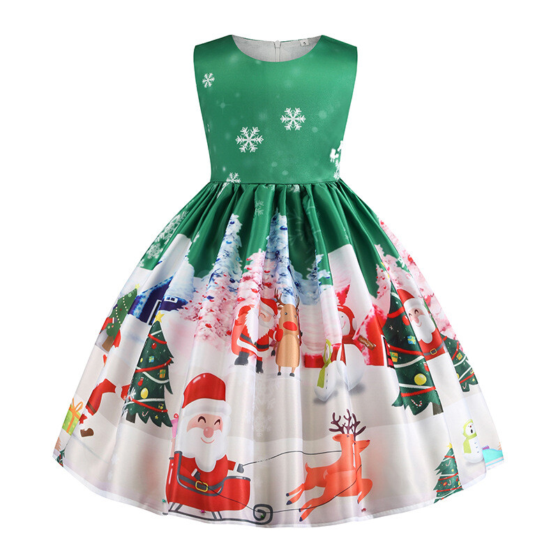 Generisch Weihnachtskleid MäDchen Kinder Kleinkind Produktbild-Vorschau 6