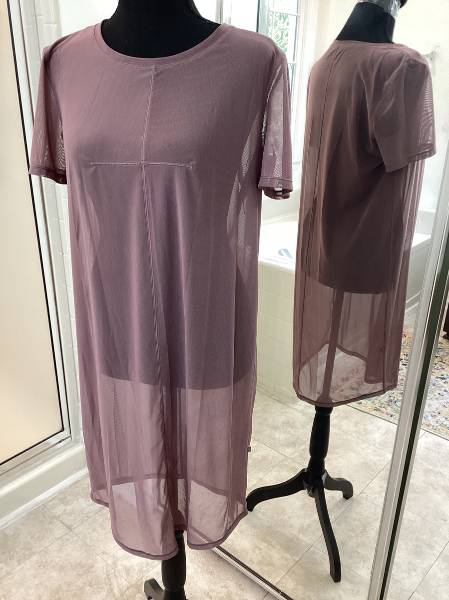 lululemon mesh dress Lululemon Mesh Cutout Long-Sleeve Dress *SLNSH Collection - Black
