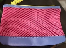 IPSY Glam Bag June 2023 Only No Products LOVE zip Pull Pink Blue Yellow 7" X 5"