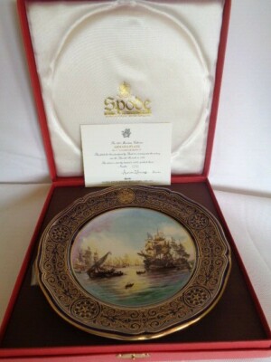 Spode Maritime Limited Edition Armada Platte Nr. 2 ARMADA VERLÄSST FERROL