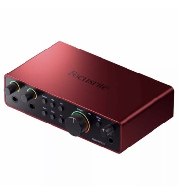 Focusrite Scarlett 2i2 4th Gen 2-in 2-out USB Music Audio Recording Interface