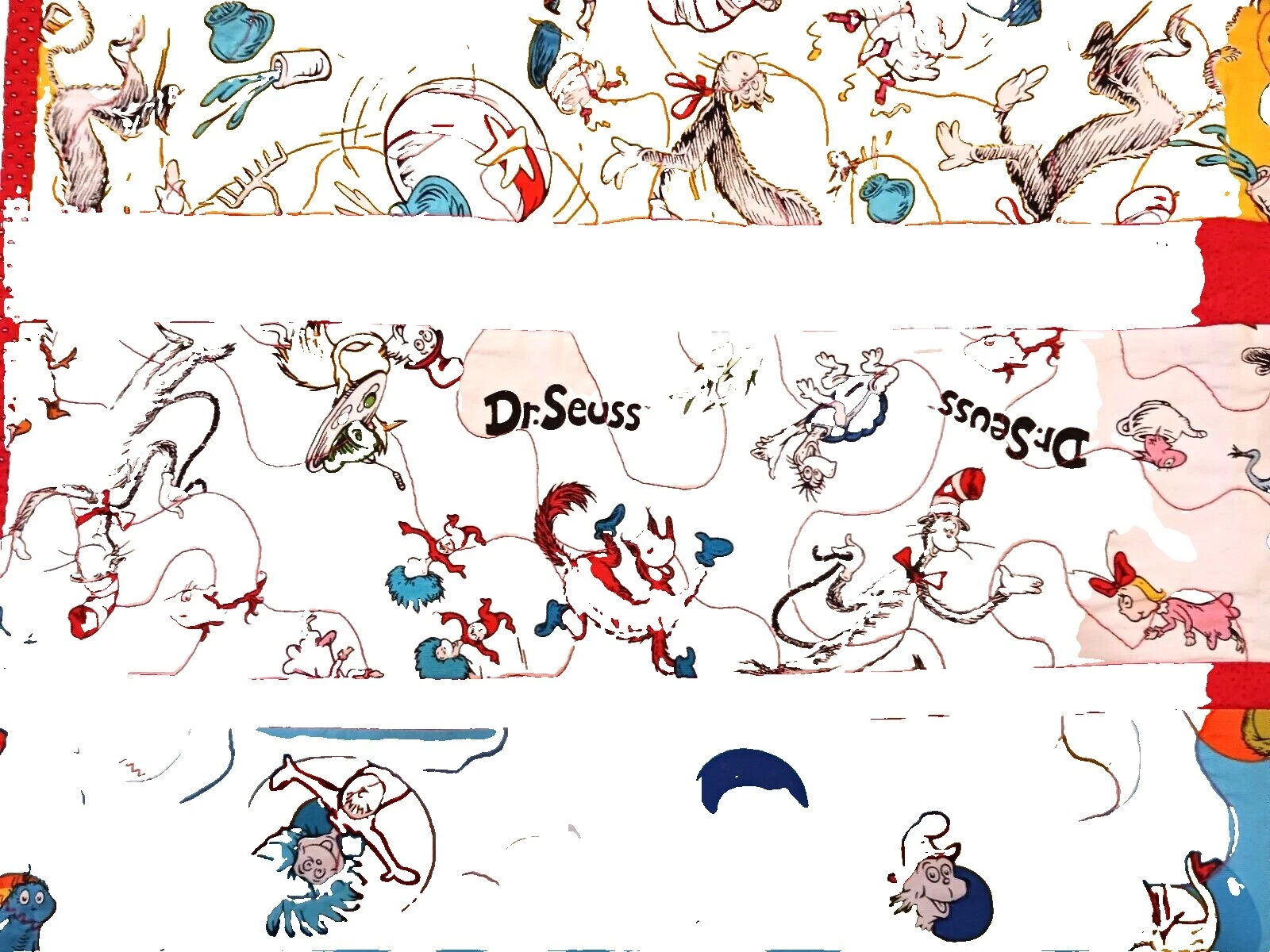 Детское постельное белье ручной работы из хлопка Dr. Seuss