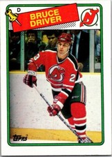 1988-89 Topps Hockey #157 Bruce Driver New Jersey Devils Free Shipping!