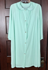 VTG Aristocraft Night Gown and Robe Size Medium Sheer Mint Green Evening Retro