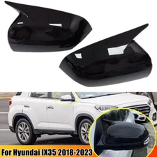 For Hyundai IX35 2018-2023 2x Rearview Side Mirror Cover Wing Cap Trim Add on