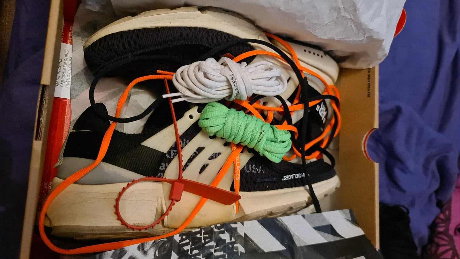 OFF WHITE x NIKE Air Presto 'The 10' Taglia: UK 11 US 12 EUR 46 OTTIME CONDIZIONI