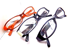 3 READING GLASSES Variety pattern colors compact readers Women / Girl 2.75