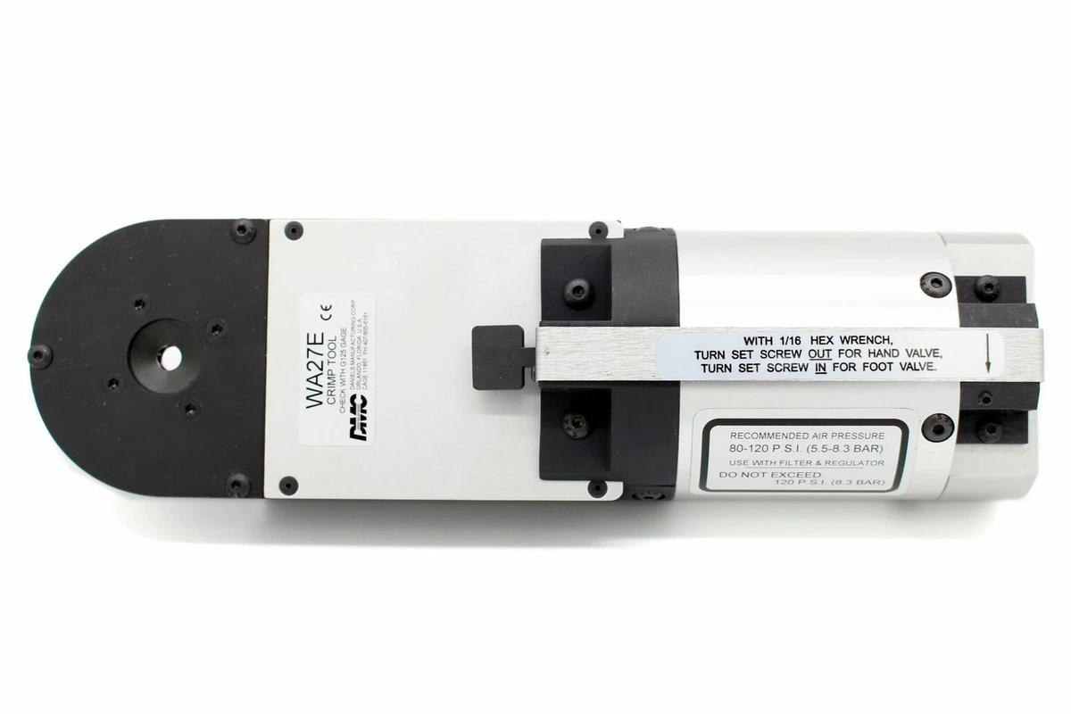 DMC WA27F Original Daniels Pneumatic Indent Crimp Tool AF8 Equivalent