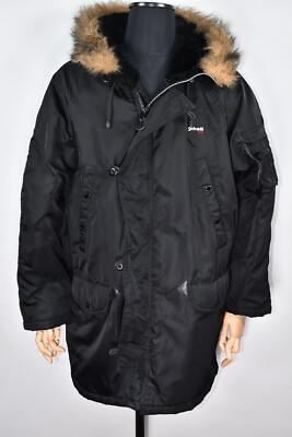 Schott Bros. Inc Parka Extreme Cold Weather Black Jacket size L | eBay