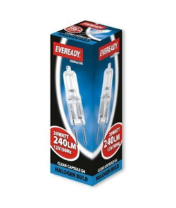 Eveready 20W 12V Low Voltage G4 Dimmable Halogen Capsule Lamp