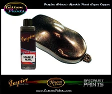 INSPIRE AIRBRUSH SPARKLE PEARL SUPER COPPER 4oz (SOLVENT), CUSTOM PAINT, ARTIST,