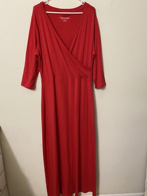 SOFT SURROUNDINGS MAXI DRESS CHRISTMAS BUSINESS WORK COCKTAILS DINNER DATE  T/L | eBay