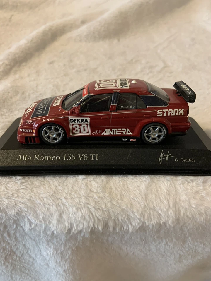 1:43 diecast Minichamps Alfa Romeo 155 V6 T1 #30, DTM 1994, G.Giudici (196) - Image 2 of 4
