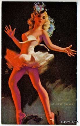 Mutoscope Ballerina Printed in USA Pin-Up - Picture 1 of 1