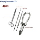 Kit Di 4 Pedicure Manicure Unghie Pinza Barile Molla Cura Strumenti