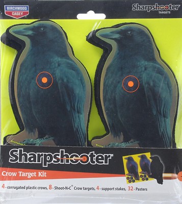 Birchwood Casey Shoot 'n' C Crow 8-Inch Target Kit (12-Piece)