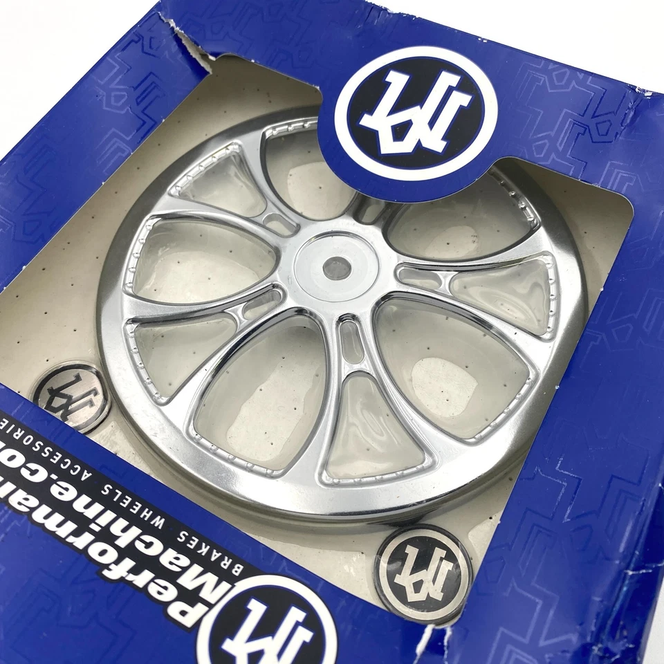 NOS Performance Machine Recon Chrome Air Cleaner Faceplate & Medallion Harley - Image 4 of 4