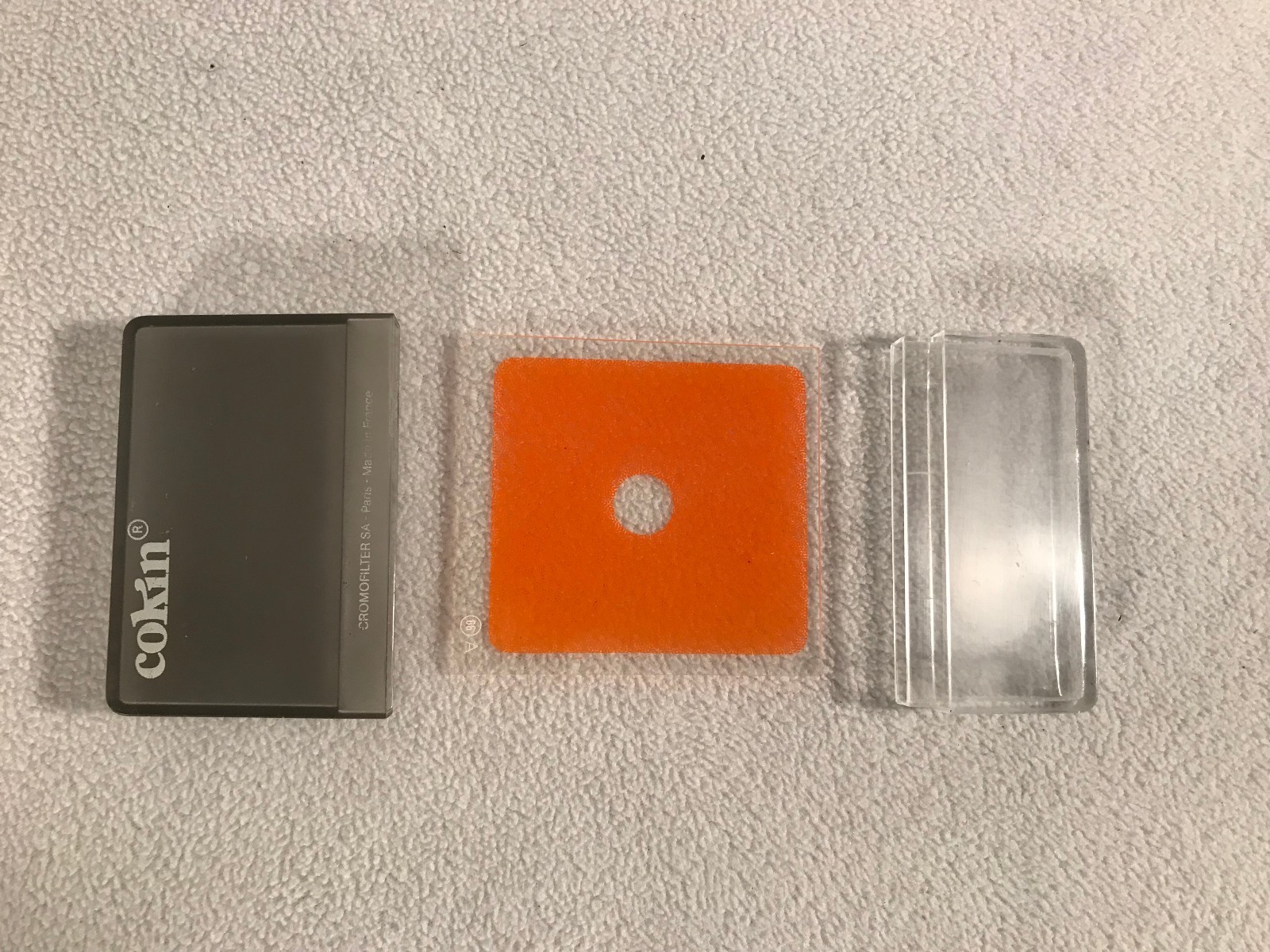 Lot of 3 Cokin Filters Skylight A230, Diffuser A083, Spot Orange A