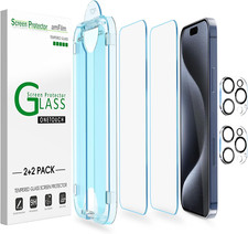 Protector de pantalla 15 Pro Max 6,7 pulgadas Vidrio templado Protector de l