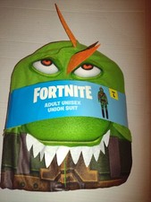 NWT Fortnite Union Suit One Piece Pajama Rex Cosplay Costume Unisex Mens Large