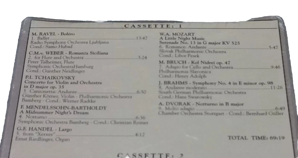 Classics For Romance 3 Music Cassettes FD-4-9157 1994 Medacy Music Group Inc - Image 4 of 4