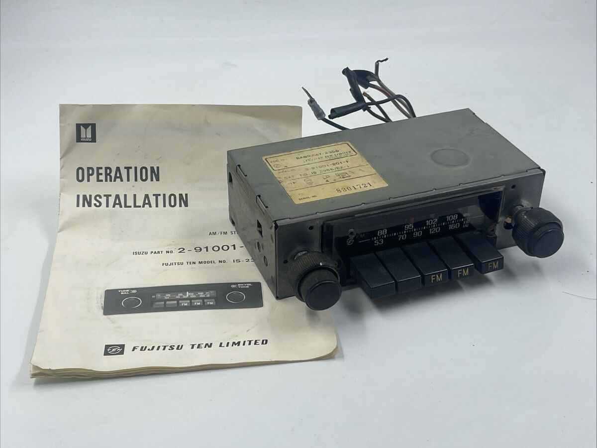 NOT TESTED - 1980 - Fujitsu Ten Limited AM FM Car Stereo 2 NOT TESTED - 1980 - Fujitsu Ten Limited AM FM Car Stereo 2