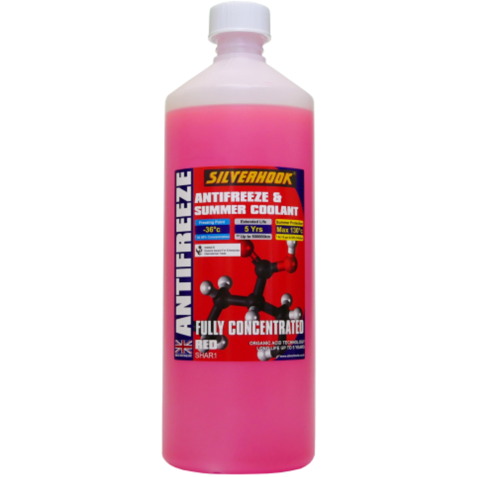 SILVERHOOK Antifreeze & Summer Coolant Red Concentrated Anti Corrosion 1 Litre