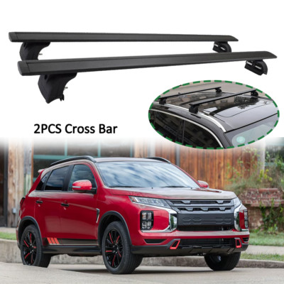 Roof Rack Cross Bars For Mitsubishi ASX & Outlander Sport 2010-2024 - Black Aluminum, 220lb Capacity - View #4
