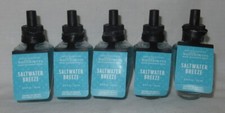 Bath  Body Works Wallflower Refill Bulb Lot Set of 5 SALTWATER BREEZE