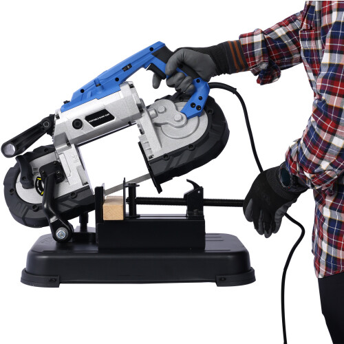 Portable Band Saw with Removable Stainless Steel Base 10A 1100W Motor 5-inch