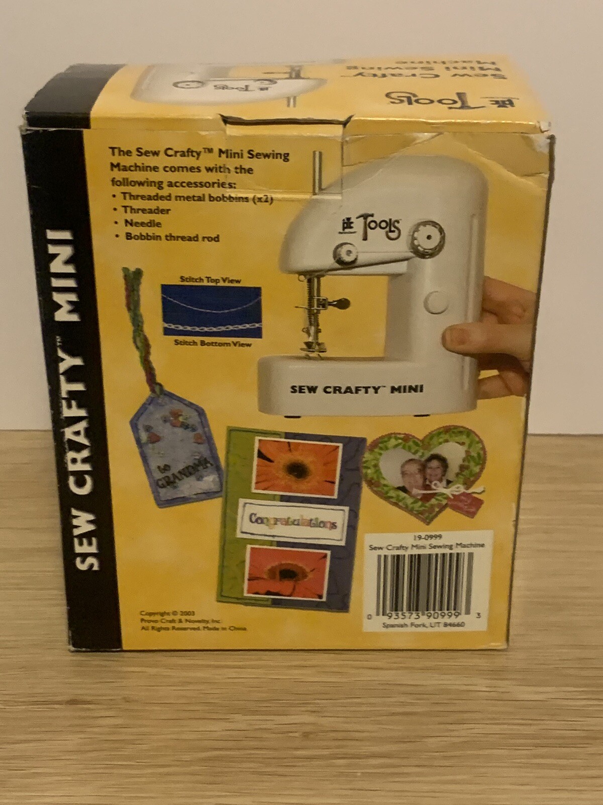Provo Craft PC Tools Sew Crafty Mini Sewing Machine In Box w