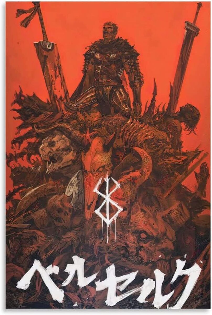 Berserk Art Guts Anime Greeting Card by Anime Art