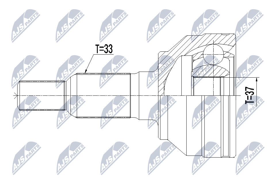 NPZ-CH-024 NTY Joint Kit, drive shaft for HUMMER
