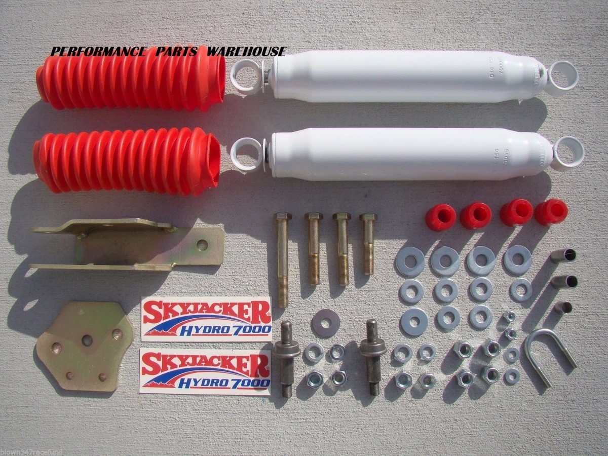 DUAL FRONT STEERING STABILIZER SHOCK KIT 94-97 DODGE RAM 1500-3500