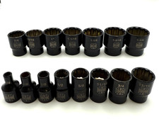 Mac Tools West Coast Choppers Jesse James 1/2 12 point Socket Set SAE 15pc