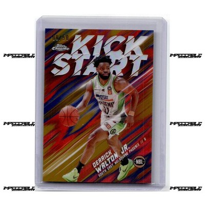 2024-25 Topps Chrome NBL - Gold #KS-18 Derrick Walton Jr. /50 Kick Start