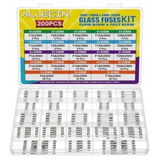 21 Values 250V Fast Slow Blow Glass Fuses Assortment Kit 5X20MM F 1A 2A 5A 10A 1