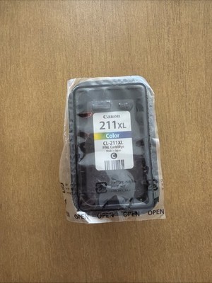 Genuine Canon CL-211XL Color FINE Ink Cartridge OEM New Sealed