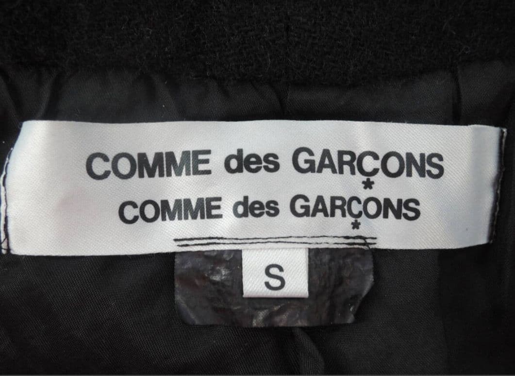 USED COMME RUFFLED COLLAR WOOL OUTER JACKET GOOD - image 5