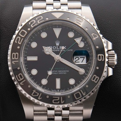 Rolex Gmt-master II 40mm Bruce Wayne 126710GRNR Uhr Schwarz Zifferblatt, 2026