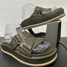 Chaco Townes Midform Olive Slide Sandals Adjustable Size 7 US UK5 Womens