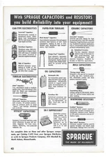 Sprague Capacitors Resistors & Heathkit Radio Accessories Daystrom Vintage Ads