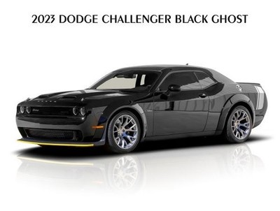 2023 Dodge Challenger Black Ghost Metal Sign: 9x12'' Ships Free