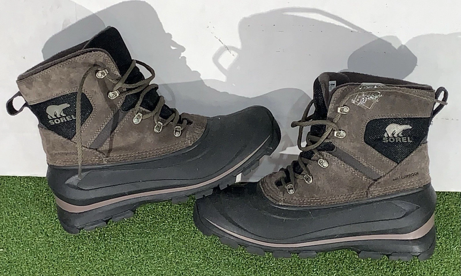 Sorel Buxton Lace Waterproof Insulated Boots Men’s Size 9 Major/Black