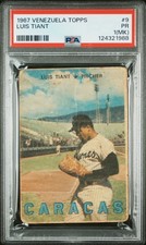 1967 VENEZUELA TOPPS #9 LUIS TIANT PSA 1 MK