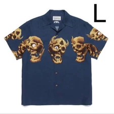 L Size wackomaria 56 tattoo studio Aloha Shirt WACKO MARIA Aloha