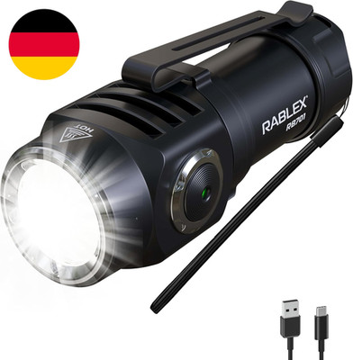 RB701 Aufladbare Led-Taschenlampe, 500 Lumen Superhelle Zoombare Mit 3 Leuchtmod