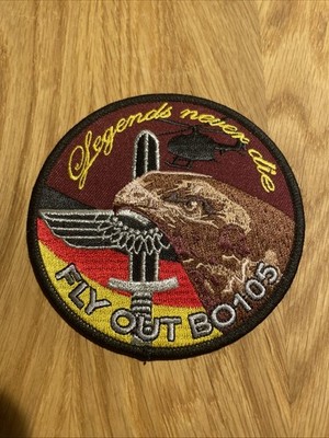 Aufnäher MBB BO-105 Heeresflieger Patch Celle Fritzlar FLY OUT Limitiert NEU